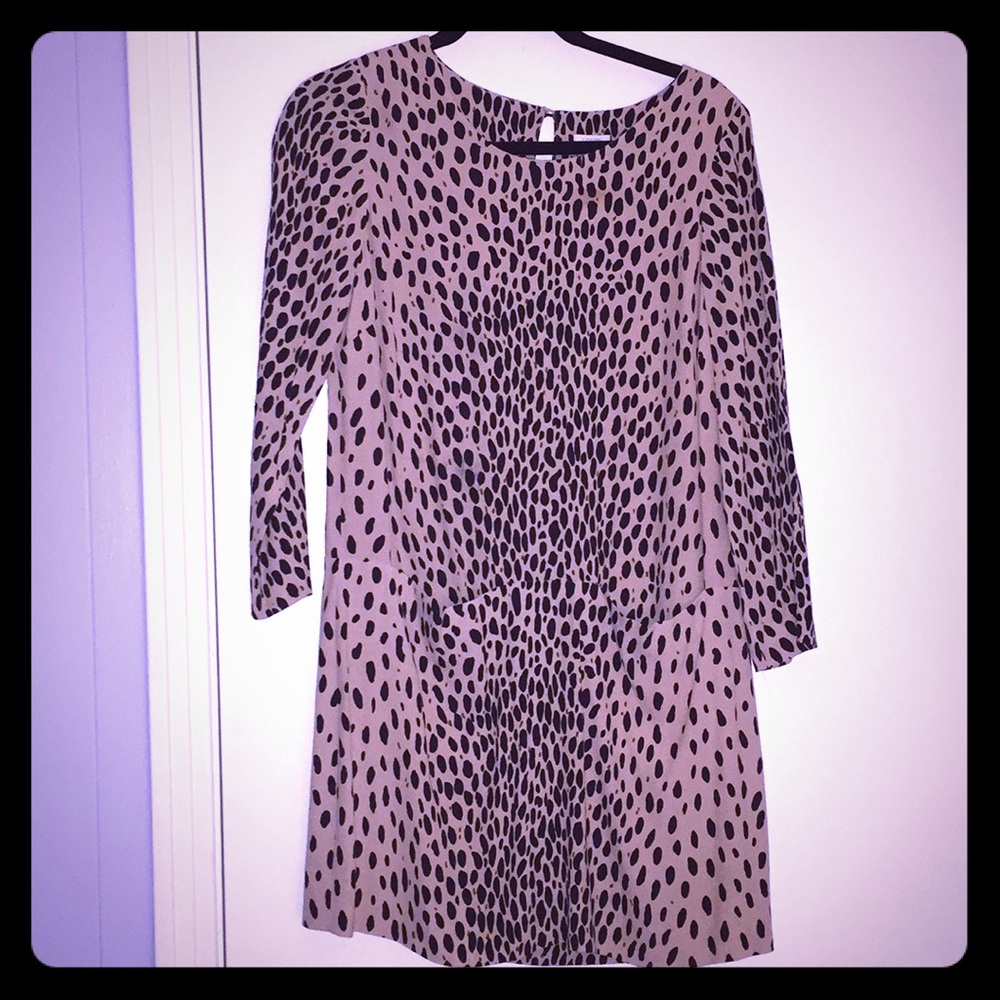 J. Crew Cheetah print shift dress size 2